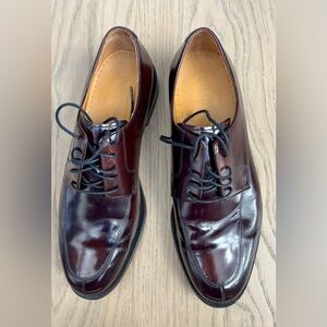 Cole Haan Men's Burgundy Leather Lace-Up Oxfords